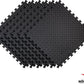 Norsk Foam Floor Gym Mats with Interlocking Tiles, .47" Thick, 24"x24", 48-Pack, 192 Square Feet, Diamond Plate Design, Black
