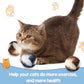 Skylety 8 Pieces Cat Pom Poms Ball with Catnip Soft Cat Balls Toy Large Plush Fuzzy Artificial Balls Faux Fur Patch Puff 2 Inches for Kitten Pet Interactive Chasing Playing Exercising Indoor