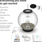 biOrb Classic 60 Acrylic 16-Gallon Aquarium with White LED Lights Modern Tank for Tabletop Display, Black