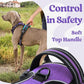 rabbitgoo Dog Harness Small Sized, No Pull Pet Harness with 3 Buckles, Adjustable Soft Padded Vest with Control Handle, Walking Reflective Pet Vest for Small Dogs, Purple, S