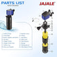 Water Pump 320 GPH 3-in-1 Submersible Internal Filter Aquarium Powerhead Water Pump Ultra Quiet for Aquarium,Fish Tank-2 Pack