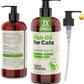 Deley Naturals Wild Caught Fish Oil for Cats with 2X Omega - Cat Fish Oil with Highest EPA & DHA Potency - Omega 3 for Cats for Shedding, Skin, Coat, Joints, Heart and Immune System - Made in The USA