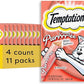 Temptations Creamy Puree Squeezable Lickable Wet Cat Treats with Salmon, 0.42 oz. Tubes, 4 Count, Pack of 11 (44 Total)