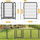 Garden Fencing 36 Inch High, 4 Panels Total 8.9 Ft(L) Dog Fencing Outdoor for Yard, 4 One-Sided Plate, No Door, Anti Dig Fence Barrier, Dog Pen, Rabbit Fence, Garden Fences and Borders
