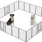 Dog Playpen, Outdoor Dog Fence, 24 Panels, 40" H Dog Pen for Medium/Small Dogs, Heavy Duty Metal Pet Fence with Gate, Portable Dog Fence for RV Camping and Yard (Black)