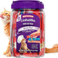 Beefeaters Cat Treats Variety Pack Lickable Puree 48ct – Salmon, Tuna & Chicken, Grain-Free, Taurine-Enriched, Ideal for Training & Interactive Feeding