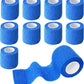 9 Pack 2" x 5 Yards Self Adhesive Bandage Wrap Self Stick Wrap for Ankle, Wrist, Finger, Sports, Breathable Cohesive Vet Tape for Pets (Dark Blue)