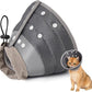 Avont Cat Cone Collar Soft to Stop Licking, Adjustable Foldable Lightweight Kitten Recovery Collar After Surgery for Small Dogs, Elizabeth Cone of Shame Alternative -Darkgrey(M)