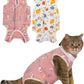 ANWA 2 Pack Cat Recovery Suit - Breathable Cat Onesie for Cats After Surgery Female, Kitten Surgery Recovery Suit Female Abdominal Wounds