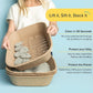 Kitty Sift (Set of 1 Litter Box & 5 Sifting Liners) Sustainable, Clean, Sifting, Disposable Cat Litter Box Kit - Jumbo, 6-Set Kit