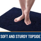 OLANLY Dog Door Mat Set 4-Piece 30x20, Absorbs Moisture and Dirt, Absorbent Non-Slip Washable Doormat, Quick Dry Chenille Mud Mat for Dogs, Entry Indoor Entryway Carpet for Inside Floor, Navy Blue