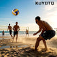 KUYOTQ Official Size 5 in&Outdoor Beach Volleyball,3MM Thickened Surface Soft Leather Youth Womens Mens Volleyball for Game Gym Training(Deflated)