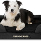 The Dog’s Bed, Large Black Faux PL 36x27, Memory Foam, Pain Relief: Arthritis, Hip & Elbow Dysplasia, Post Surgery, Lameness, Supportive, Calming, Waterproof Washable Cover, Veterinary Approved