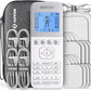 AUVON 4 Outputs TENS Unit 24 Modes Muscle Stimulator with EVA Travel Case, Rechargeable TENS EMS Machine with Easy-to-Select Button Design for Pain Relief, 2X Battery Life, 10 Electrode Pads