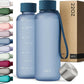 KIVY Slim Water Bottle 22oz [Lightweight & Shatterproof] - Small Drinking Waterbottle - Tritan Bottle Without Straw for School, Sport & Travel - Drinking Bottle Dishwasher Safe, BPA Free
