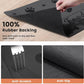 Pet Feeding Mat-Absorbent Pet Placemat for Food and Water Bowl, with Waterproof Rubber Backing, Quick Dry Water Dispenser Mat for Dog and Cat (16"x24", Dark Gray)