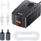 Pawfly Aquarium Air Pump Oxygen Pump for 10-200 Gallon Fish Tanks Buckets Dual Outlet Adjustable Ultra Quiet Aerator Pump with Accessories