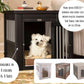 New Age Pet ecoFLEX Pet Crate/End Table, Small, Espresso 23.8"L x 18.2"W x 22.2"H