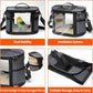 Bird Travel Carrierm, Small Bird Travel Backpack Carrier Cage with Tray and Breathable Clear Window, for Parakeet Cockatiel Budgies, for Camping Hiking (Beige)