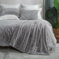 Cozy Bliss Faux Fur Throw Blanket for Couch, Cozy Soft Plush Thick Winter Blanket for Sofa Bedroom Living Room, 60 * 80 Inches Grey