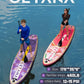 CETANA 11'6×35" Extra Wide Stand Up Paddle Board for Adults & Youth, 400lb Capacity Inflatable Paddle Board, Sup for 2+1 Person with Removable US Fin, 100L Backpack, Floating Paddle, Safety Leash