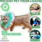 Adjustable Comfy Flower Style Elizabeth Collar for Cats Puppies Soft Recovery Cone Pet Protective Neck Collar (Green, Samll)