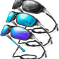 3 Pack Polarized Sports Sunglasses for Men, Mens Sunglasses Wrap Around UV400 Protection for Cycling Fishing Driving