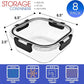 Sorbus Glass Meal Prep Containers, Dishwasher and Oven Safe Reusable Meal Prep Containers, Freezer Safe Glass Food Storage Containers with Airtight Lids