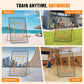 Volleyball Rebounder Net，Portable 7x4 ft Training Equipment for Spike and Smash Practice - 5 Rebound Angles Custom Target Area for Volleyball Sports Training