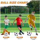 6 Pcs Operation Christmas Soccer Ball Bulk with Pump Needles, Size 3 4 5 Deflated Soccer Ball Gift for Youth Adult Game Training Practice Christian Charity Donation Supplies