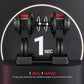 Yaheetech Adjustable Dumbbell Set Free Weight Dumbbells 40lbs/52.5lbs/90lbs Fast Adjust Dumbbells Dumbbell Weight Set, with Tray for Men/Women Strength Training Equipment