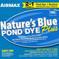 Airmax Pond Dye Plus, Nature's Blue Colorant & Natural Beneficial Bacteria, Large Pond & Lake Water Clarifier & Color Treatment, Shade Plants & Algae from Sunlight, Fish & Livestock Safe, 1 Gallon