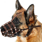 CollarDirect Dog Muzzle German Shepherd Dalmatian Doberman Setter Leather Basket Medium Large Breeds (Chestnut Brown, Medium)
