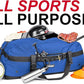 Fitdom 132L 36" Heavy Duty Extra Large Sports Gym Equipment Travel Duffel Bag W/Adjustable Shoulder & Compression Straps. Perfect for Soccer Baseball Basketball Hockey Football Team Coaches & More