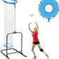 Volleyball Setter Trainer Net Setting Training Equipment Target Practice Indoor or Outdoor, Adjustable Height (4.6 ft-9.8 ft) and Angle for Serving Spiking Drills System