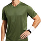 MIER Men's Quick Dry Workout Shirts Moisture Wicking Running Athletic Performance T-Shirts Recycled Polyester Top Tee
