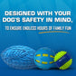 Nerf Dog Toy Gift Set, 3-Piece Set of Outdoor Dog Toys for Fetch, Includes Checker Crunch Ball, Spike LED Squeak Ball and Tire Squeak Football