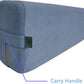 NGT new guide steps Yoga Bolster Pillow for Meditation and Support - Rectangular Yoga Cushion Foam Wedges Washable Suede Pillowcase for Men and Women with Carry Handles.…