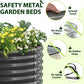 A ANLEOLIFE 6X2X1.5 ft Galvanized Raised Garden Beds Outdoor, Oval Round Metal Planter Box for Planting Vegetables Flowers Herb, Anti-Rust & Easy-Setup, Quartz Grey