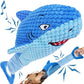 Dog Toys for Large Dogs, Squeaky Dog Toys for Aggressive Chewers, Plush Dog Chew Toys for Teething, Interactive Shark Dog Toys to Keep Them Busy Tug Of War Puppy Toys for Small,Medium,Large Breeds