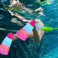 Kids Swim Fins,Short Kids Fins Youth Swimming Flippers for Lap Swimming Training for Children Girls Boys Beginners