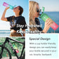 Enerbone Water Bottle, Leakproof BPA & Toxic Free, Motivational Water Bottle with Times to Drink and Straw, Fitness Sports Water Bottle with Strap for Office, Gym, Outdoor Sports