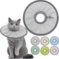 Lightweight Cat Cone Collar Soft, Soft Comfortable Cat Recovery Collar After Surgery, Elizabethan E Collar for Cats, Cone for Cats to Stop Licking (Gray, Medium)