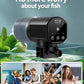 Automatic Fish Feeder Dispenser for Aquarium: 200ml Large Capacity Auto Feeders for Small Tank Turtle Betta Koi - Battery Food Feeding Timer for Flakes Pellet Vacation Weekend Day