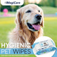 MAGICARE Pet Wipes – 100 pcs Dog Wipes – 8x8 Inch Unscented Dog Paw Cleaner Wipes for Body, Ears, Face, and Skin – Ultra Thick and Soft with Hypoallergenic Formula – Ideal Pet Wipes for Dogs & Cats