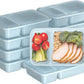 Bentgo 20-Piece Lightweight, Durable, Reusable BPA-Free 2-Compartment Containers - Microwave, Freezer, Dishwasher Safe - Sky