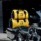 BORLENI Waterproof Motorcycle Dry Duffel Bag Luggage Tail Bag with Large Storage Space,Roll Top Closure, Shoulder Straps, Inner Pocket and Mesh Pocket for Motorcycling Travel Camping(Yellow,50L)