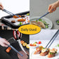 JETKONG 2 Pcs 12-Inch Cooking Tweezer Tongs Stainless Steel Kitchen Tweezers Plating Tongs (Navy Blue)