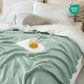 Carriediosa 100% Cotton Muslin Throw Blanket 70" X 80" Twin Size，4-Layers Summer Gauze Throws for Bed Couch，Soft Lightweight Breathable Linen Blankets Bedspread for Adults All Season，Sage Green