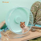 Niteangel Super-Silent Hamster Exercise Wheels: - Quiet Spinner Hamster Running Wheels with Adjustable Stand for Hamsters Gerbils Mice Or Other Small Animals (M, Mint Green)